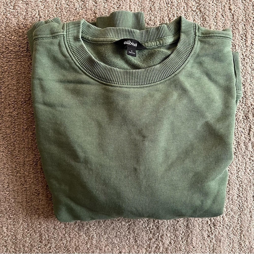 Allbirds Women’s Green Crewneck Sweatshirt Size Small | Sustainable